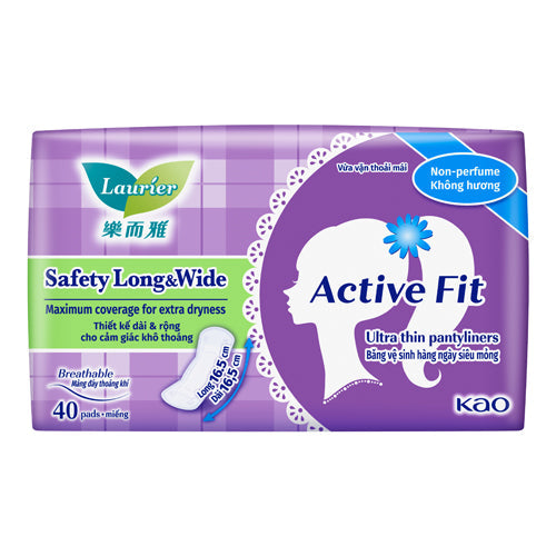 LAURIER PANTYLINER ACTIVE FIT SAFETY LONG SAKURA 40S