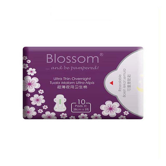 BLOSSOM ULTRATHIN OVERNIGHT PAD 285MM 10S