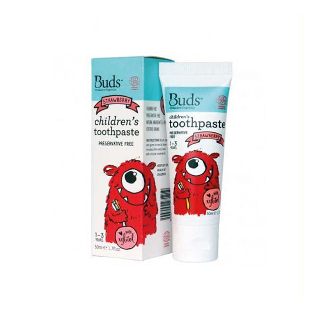 BUDS CHILDREN TOOTHPASTE XYLITOL(1-3YEARS)STRAWBERRY 50ML