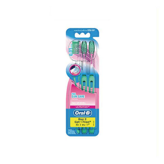 ORAL B TOOTHBRUSH ULTRATHIN PRO GUM CARE 3S