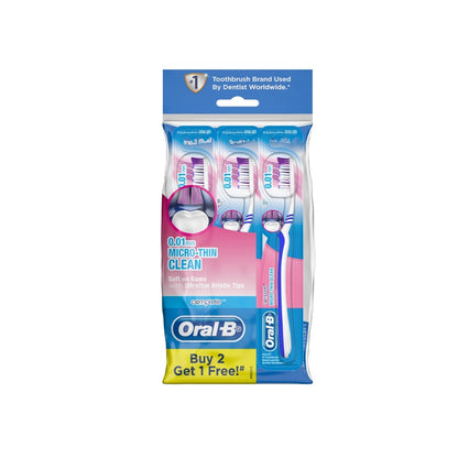 ORAL B TOOTHBRUSH COMPLETE MICROTHIN CLEAN 3S