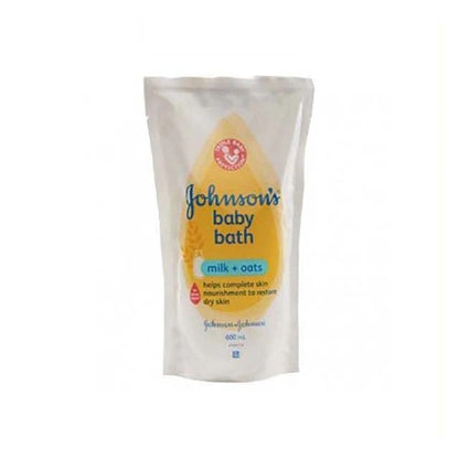 JOHNSONS BABY BATH MILK+OATS REFILL 600ML
