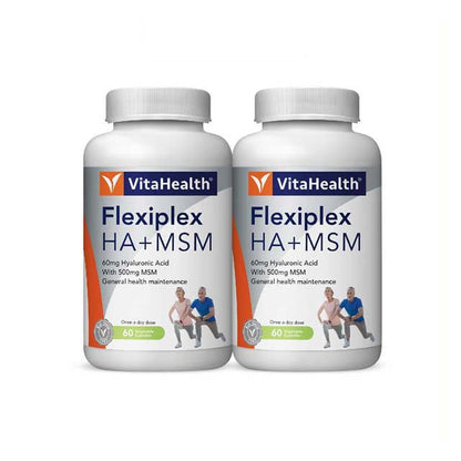 VITAHEALTH FLEXIPLEX HYALURONIC ACID 60MG +MSM 500MG 60SX2