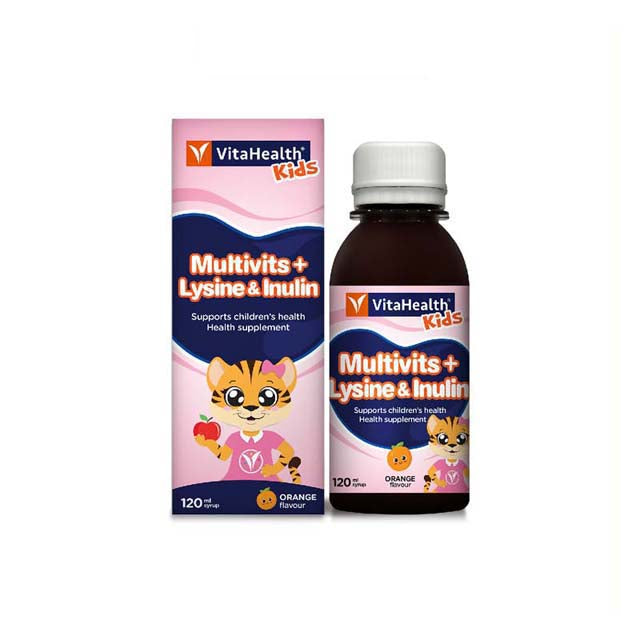 VITAHEALTH KIDS MULTIVITS PLUS LYSINE & INULIN 120ML