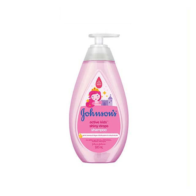 JOHNSONS BABY ACTIVE KIDS SHINY DROPS SHAMPOO 500ML