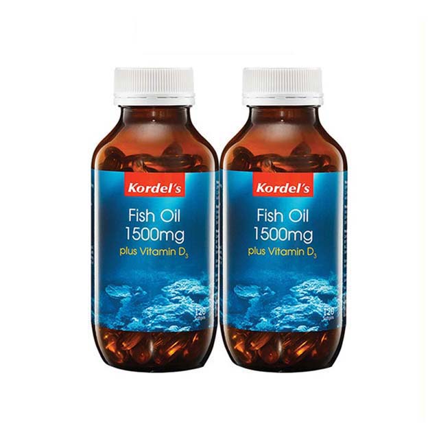 KORDELS FISH OIL 1500MG+VITAMIN D3 120SX2