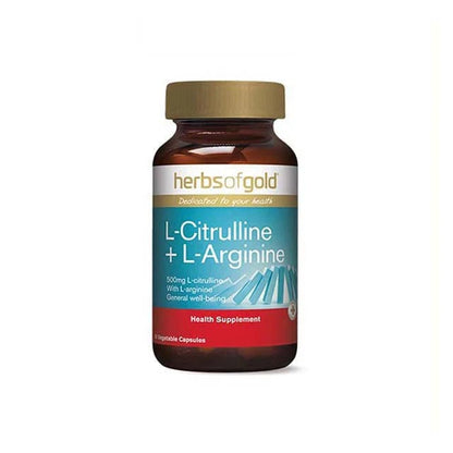 HERBS OF GOLD L-CITRULLINE 500MG+L-ARGININE 250MG 60S