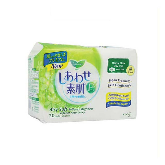 LAURIER F WING 22.5 ULTRA SLIM HEAVY FLOW DAY USE 22.5CM 20S