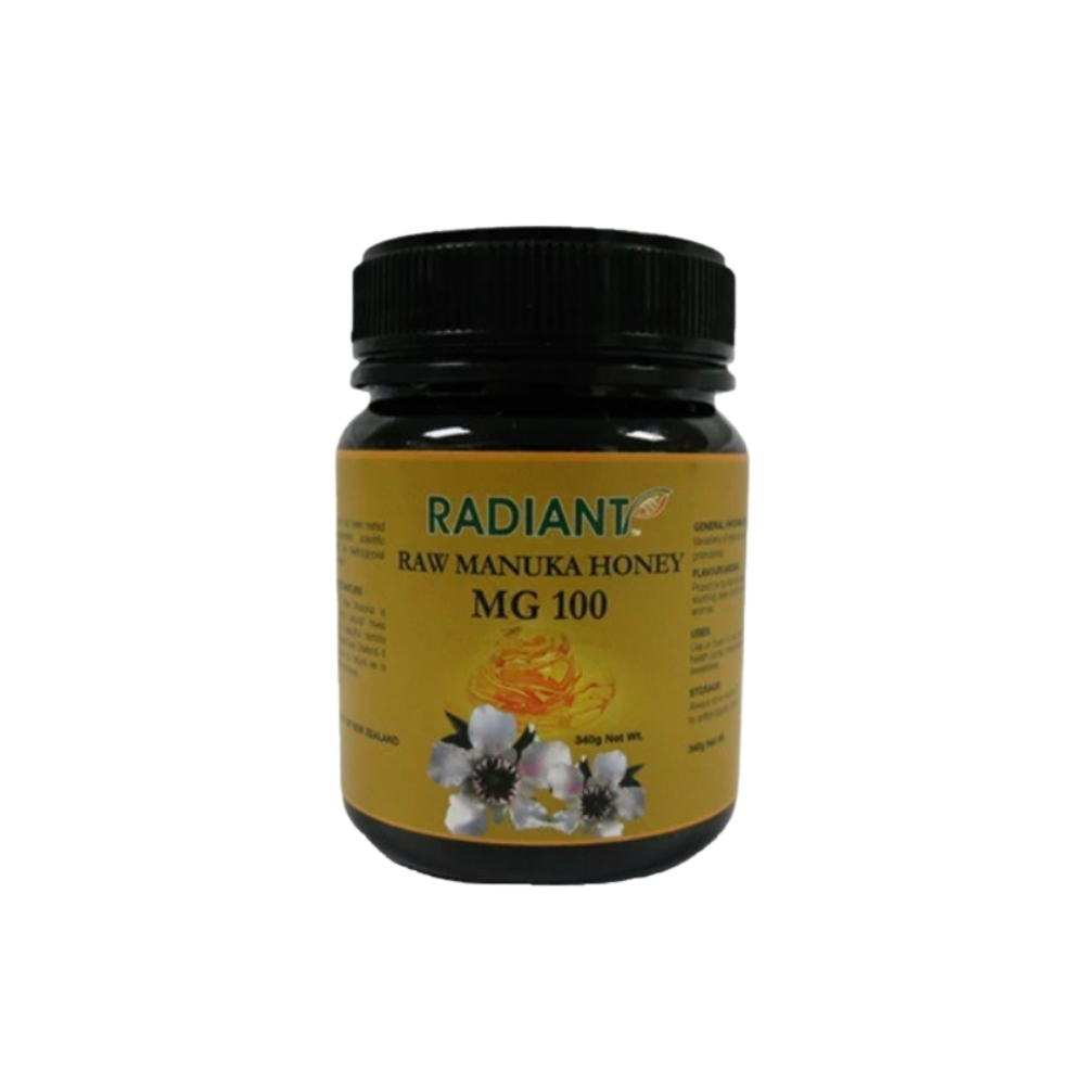 RADIANT RAW MANUKA MG100 NATURAL 340GM