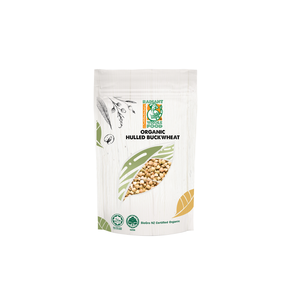 RADIANT ORGANIC HULLED BUCKWHEAT 500GM