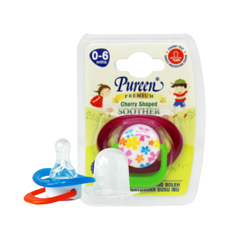 PUREEN PREMIUM BABY SOOTHER (CHERRY SHAPE) 0-6MONTHS