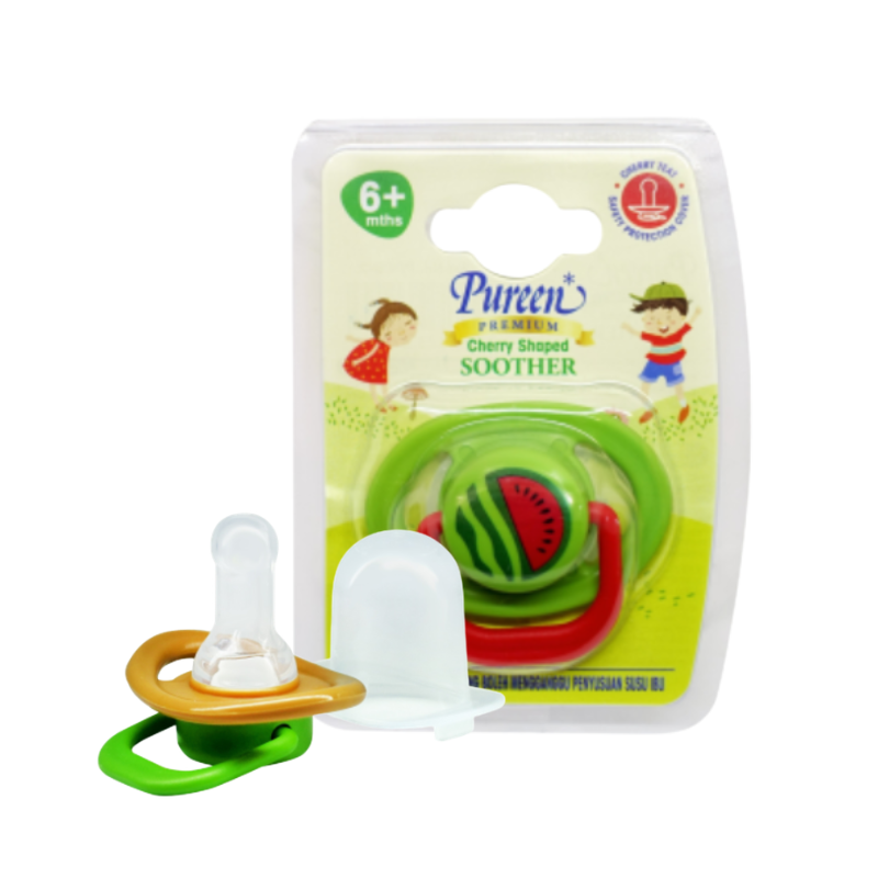 PUREEN PREMIUM BABY SOOTHER (CHERRY SHAPE) (6MONTHS+)