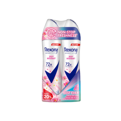 REXONA WOMEN DEODORANT SPRAY MOTIONACTIVED SEXY BOUQUET 135ML 2S