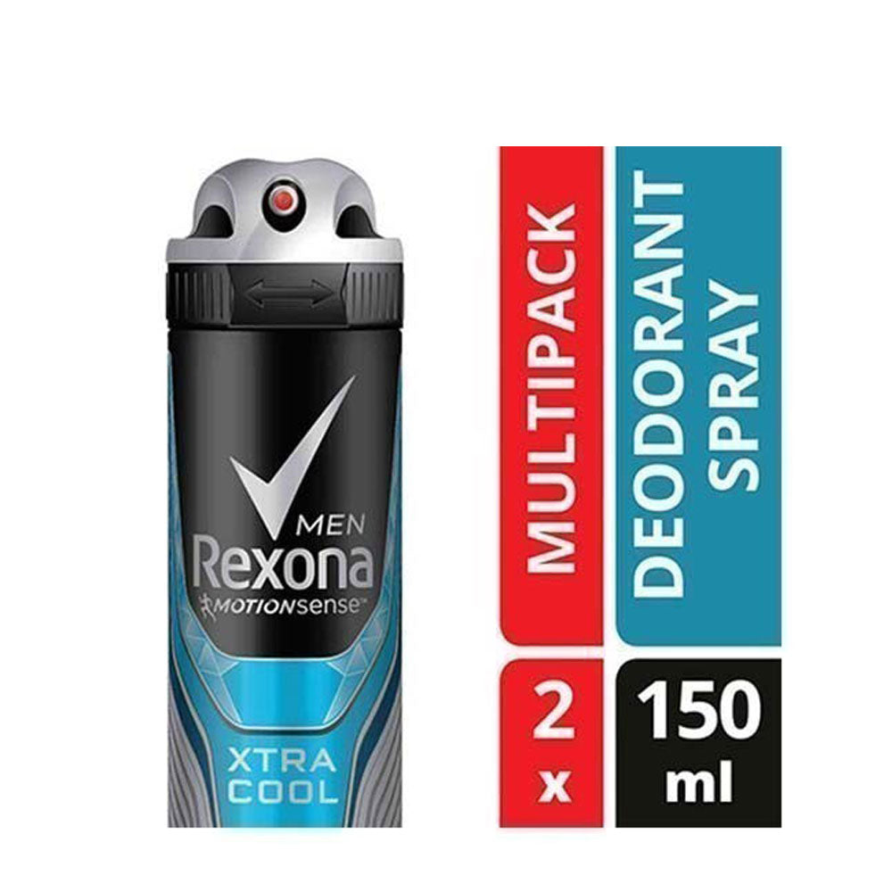 REXONA MEN DEODORANT SPRAY MOTIONACTIVATED XTRA COOL 135ML 2S