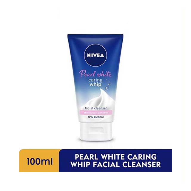 NIVEA PEARL WHITE CARING WHIP FACIAL CLEANSER 100G