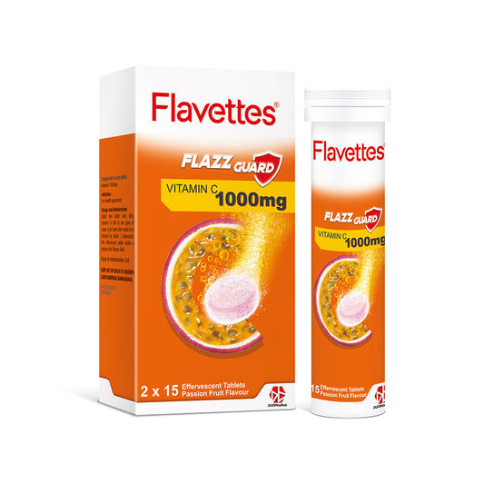 FLAVETTES EFFERVESCENT PASSION FRUIT 30S