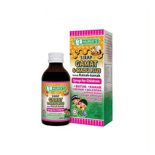HURIXS SIRAP GAMAT & MADU PLUS UNTUK KANAK-KANAK 60ML