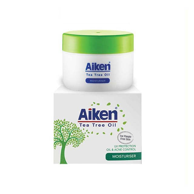 AIKEN TEA TREE OIL UV PROTECTION OIL & ACNE CONTROL MOISTURISER 75ML