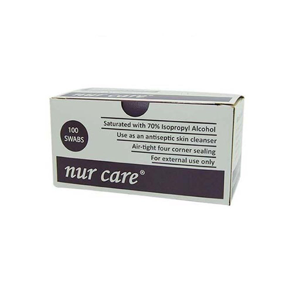 NUR CARE ALCOHOL SWAB 100S