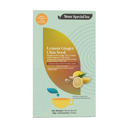 TRESOR SPECIALTEA LEMON GINGER CHIA SEED 20G x 10S