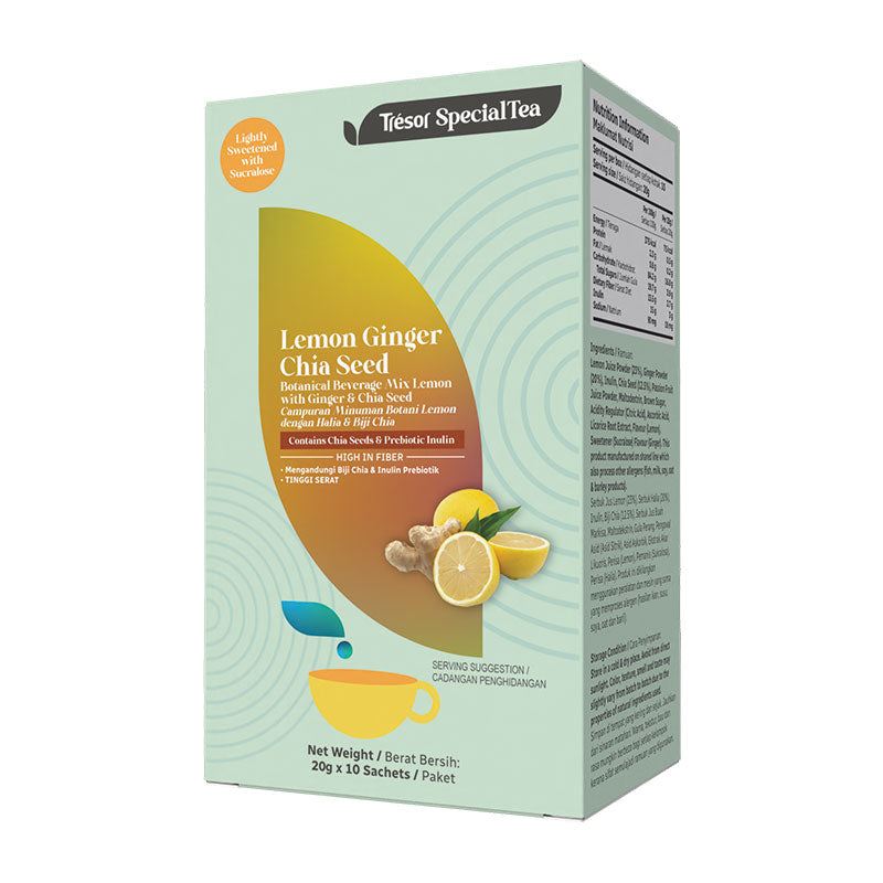 TRESOR SPECIALTEA LEMON GINGER CHIA SEED 20G x 10S