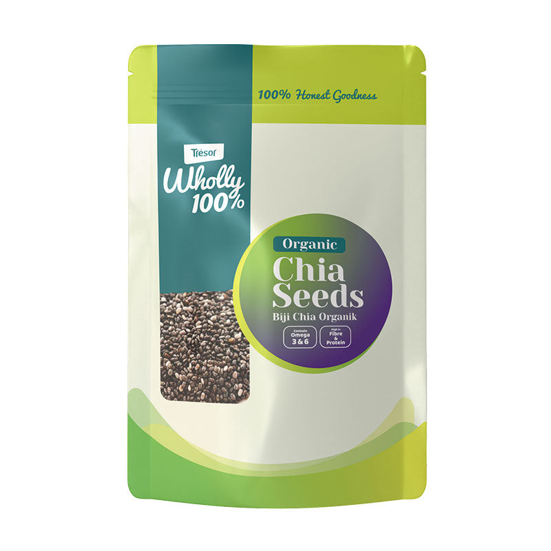 TRESOR WHOLLY 100% ORGANIC CHIA SEEDS 200G