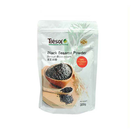 TRESOR EARTHFOOD 100% PURE BLACK SESAME POWDER 300G