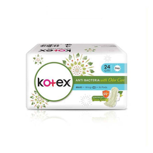 KOTEX NATURAL CARE MAXI WING ANTI BACTERIA 24CM 16S