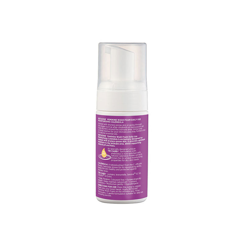 BETADINE FEMININE WASH FOAM MOISTURISING CALENDULA 100ML