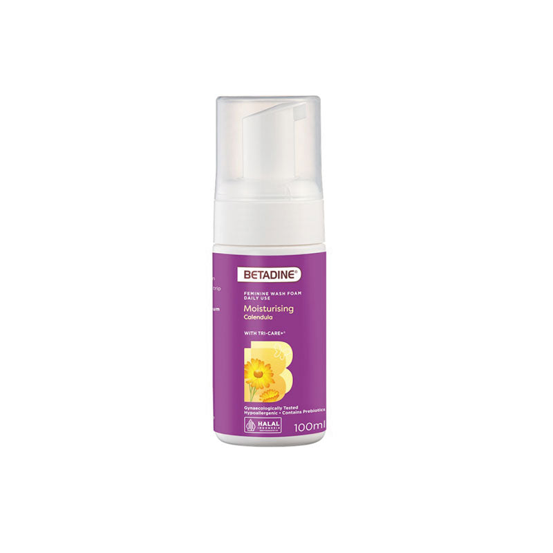 BETADINE FEMININE WASH FOAM MOISTURISING CALENDULA 100ML