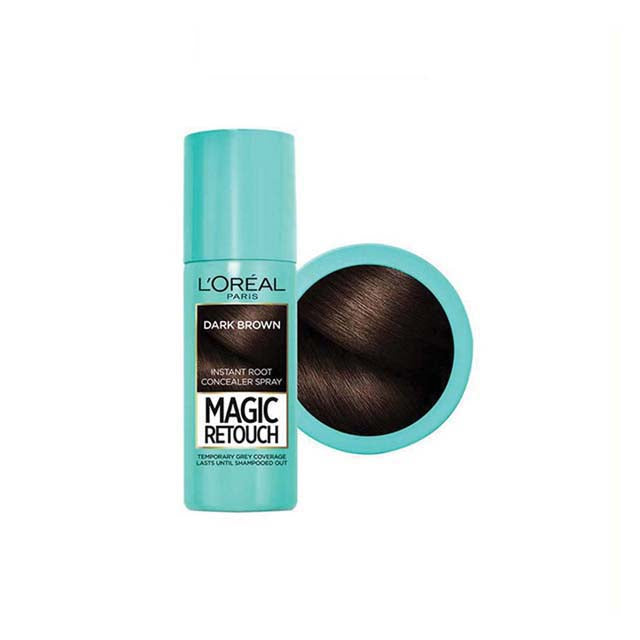 LOREAL MAGIC RETOUCH INSTANT ROOT CONCEALER SPRAY-DARK BROWN 75ML
