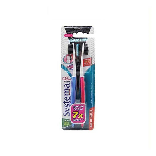 SYSTEMA CHARCOAL SUPERTHIN TOOTHBRUSH SOFT 2S