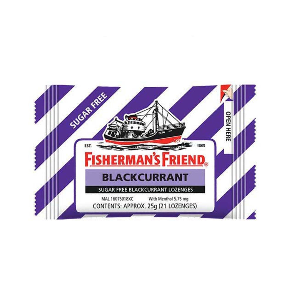 FISHERMAN'S FRIEND SUGARFREE BLACKCURRANT 25G