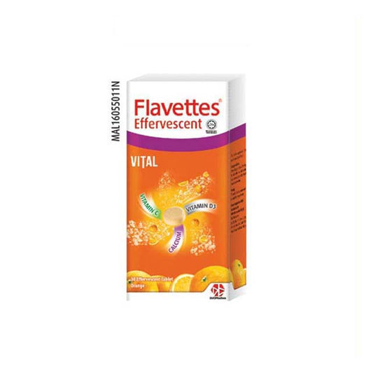 FLAVETTES EFFERVESCENT VITAL ORANGE 30S