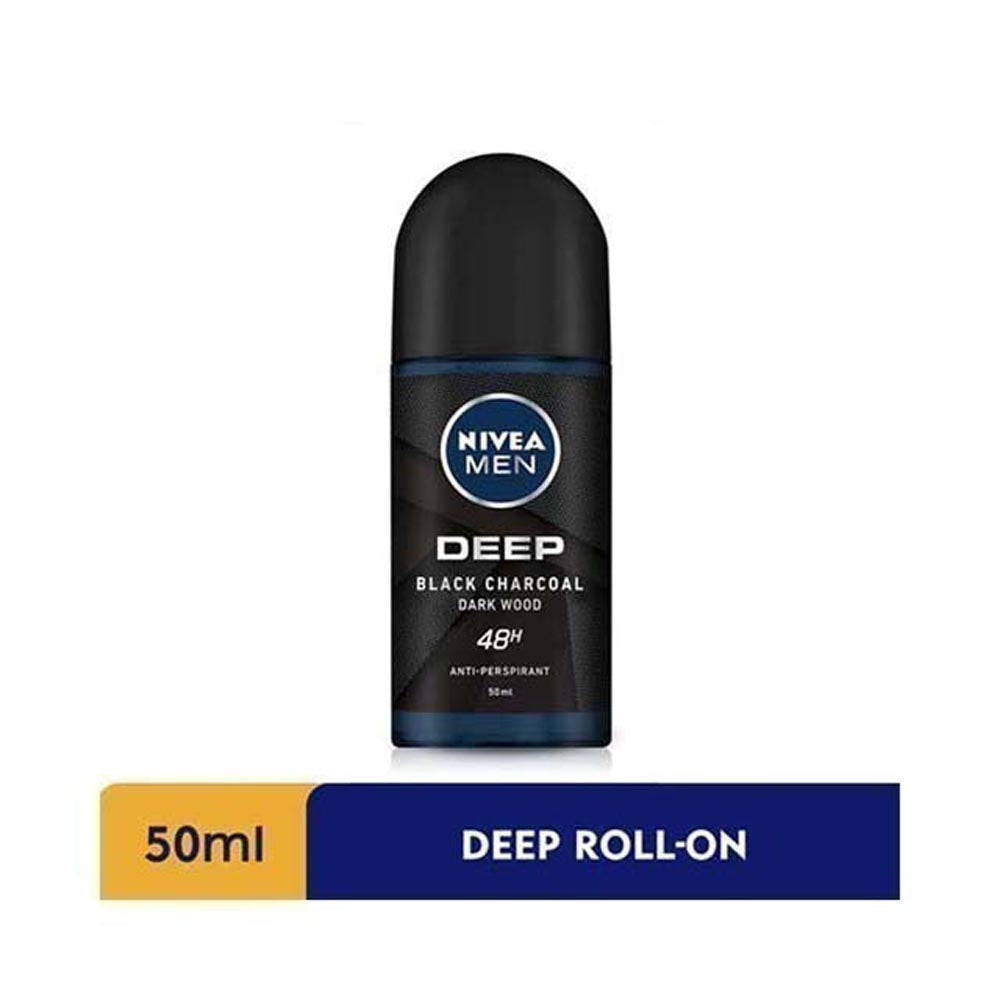 NIVEA FOR MEN DEODORANT DEEP DARKWOOD MAXXTECH ROLL ON 50ML