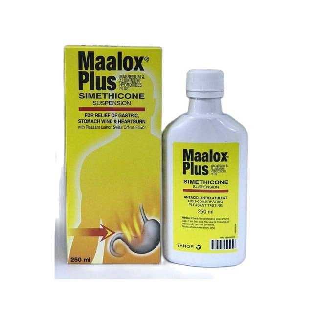 MAALOX PLUS SUSPENSION 250ML