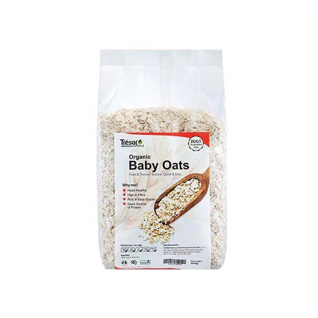 TRESOR CEREAL ORGANIC BABY OATS 500G