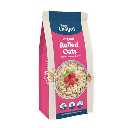 TRESOR CEREAL ORGANIC ROLLED OATS 500G