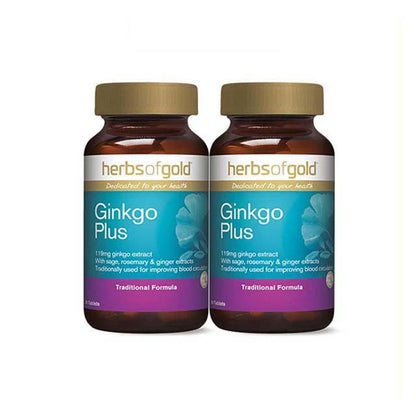 HERBS OF GOLD GINKGO PLUS 90SX2