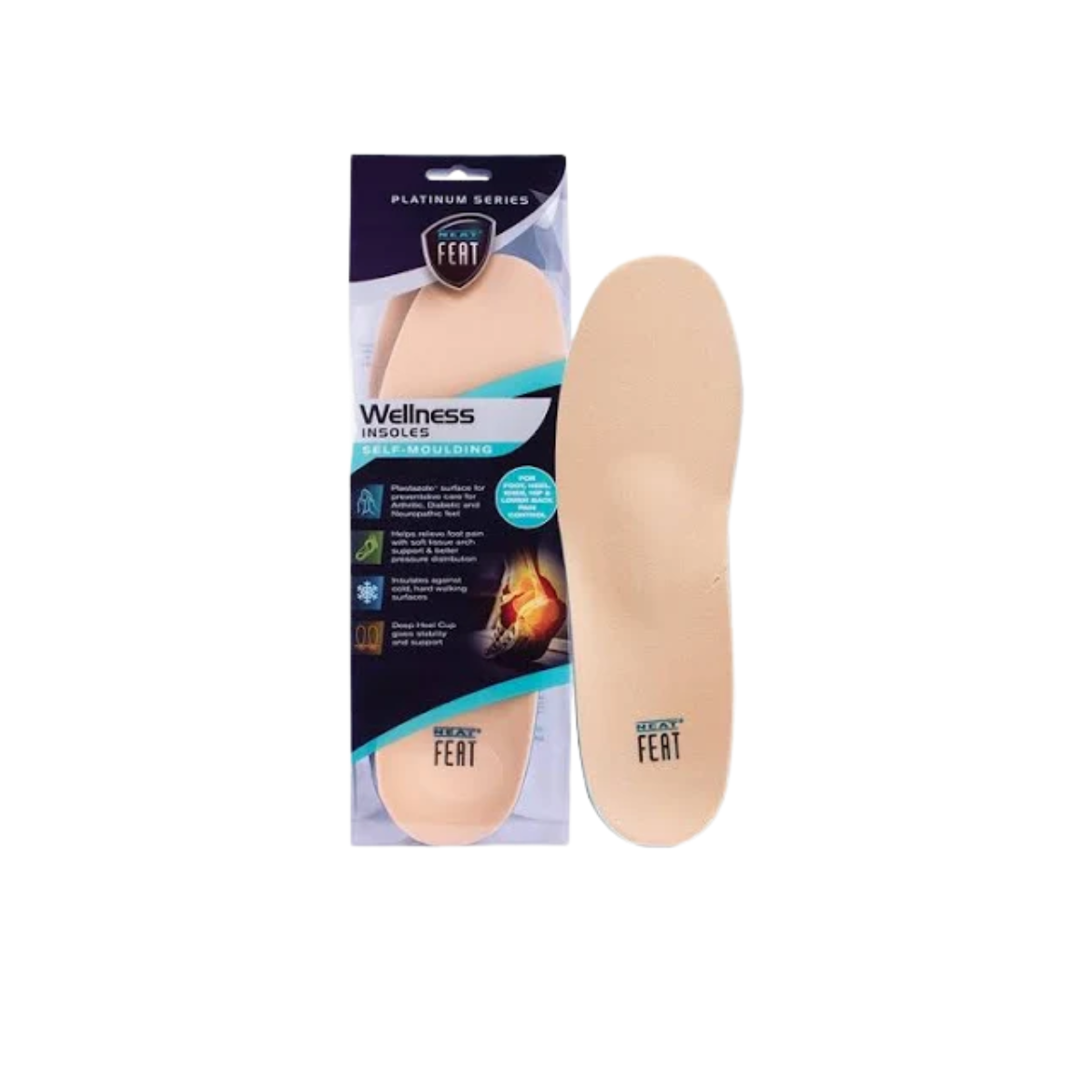 NEAT FEAT DIABETIC SELF-MOULDING INSOLES S