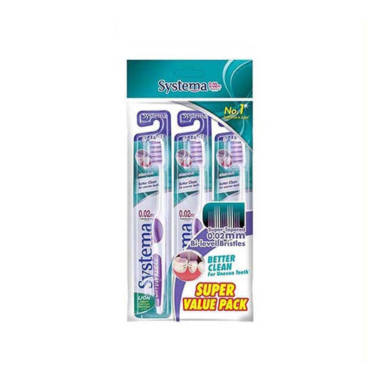 SYSTEMA TOOTHBRUSH SUPER VALUE PACK BI LEVEL 3S