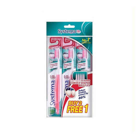 SYSTEMA TOOTHBRUSH SUPER VALUE PACK SENSITIVE 3S