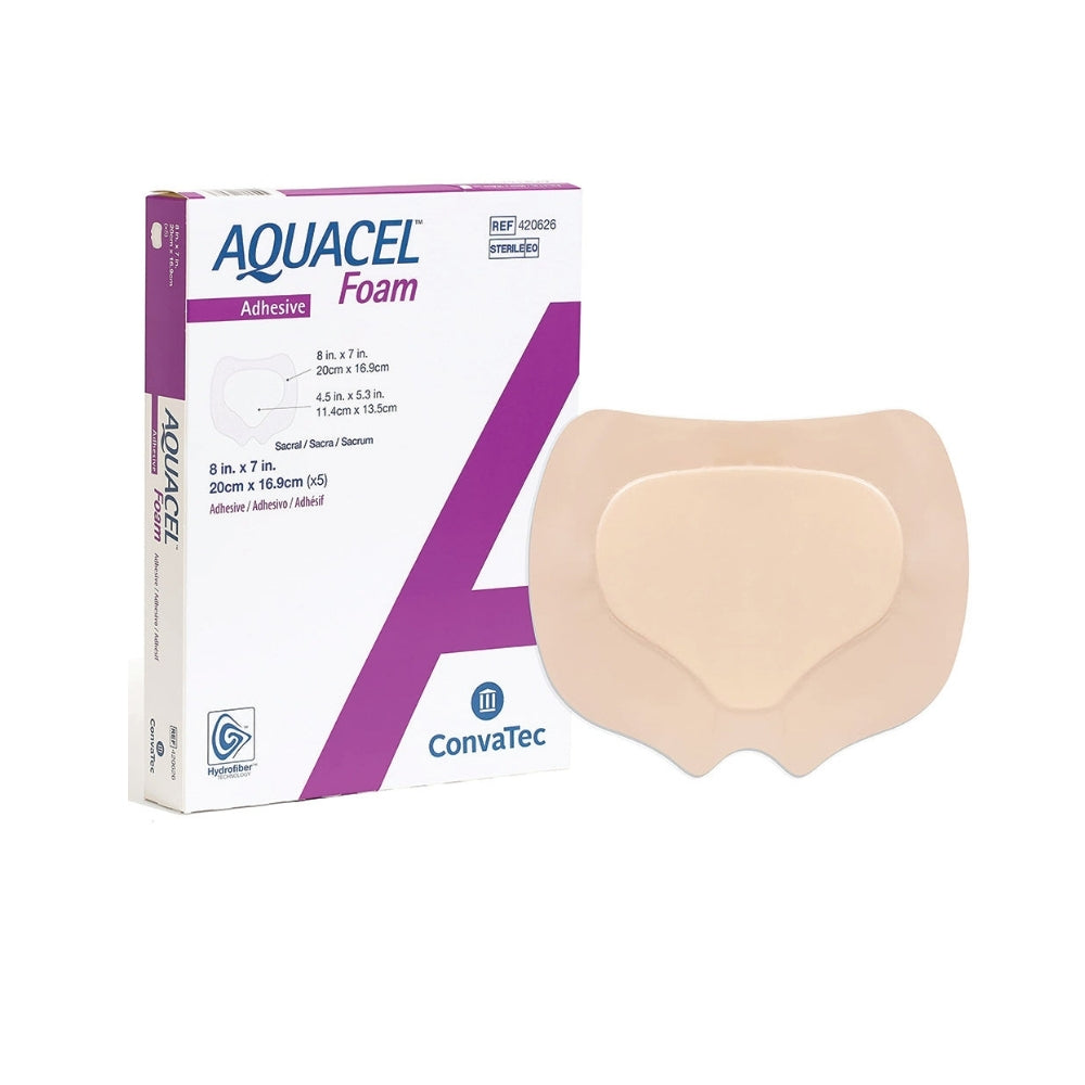 CONVATEC AQUACEL FOAM ADHESIVE SACRAL 20X16.9CM (420626) 5S