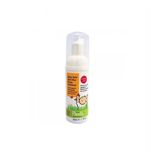 BUDS FOR BABY SAFE ANTI-BAC FOAM SANITISER 50ML