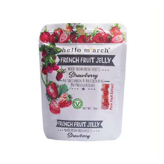 HELLO MARCH FRENCH FRUIT JELLY STRAWBERRY 50G