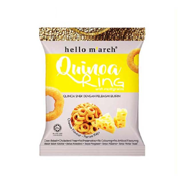 HELLO MARCH QUINOA RING-CHEESE FLAVOUR 30G