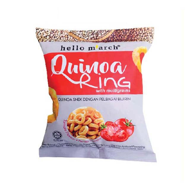 HELLO MARCH QUINOA RING-TOMATO FLAVOUR 30G