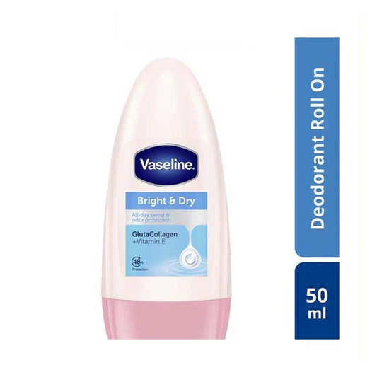VASELINE GLUTAGLOW SERUM DEODORANT ROLL ON BRIGHT & DRY 45ML