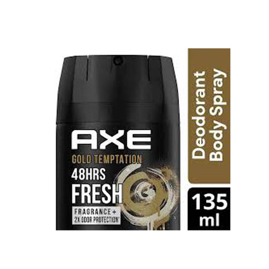 AXE DEODORANT BODY SPRAY GOLD TEMPTATION 135ML