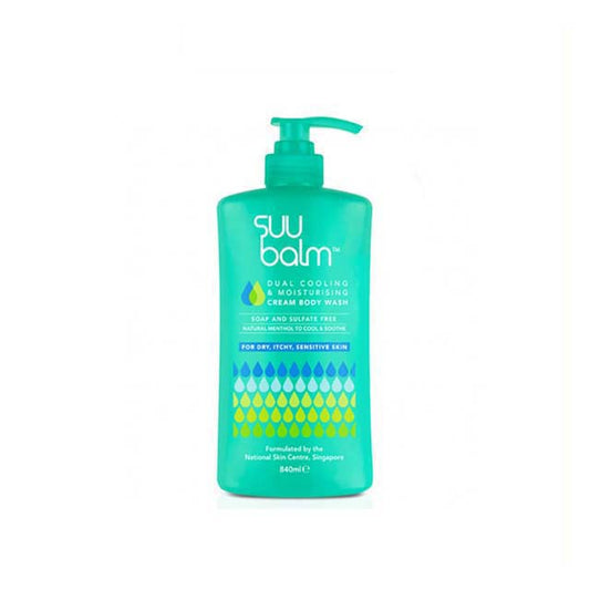 SUU BALM DUAL COOLING & MOISTURISING CREAM BODY WASH 840ML
